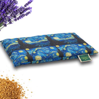 Saco térmico de semillas pequeño, estampado Noche Estrellada