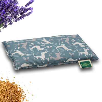 Saco térmico de semillas pequeño, estampado Ciervos Navideños